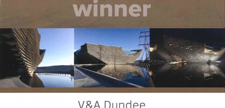 V&A Dundee wins Award from Dundee Institute of Architects